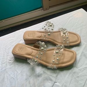 Pearl Accent Sandals